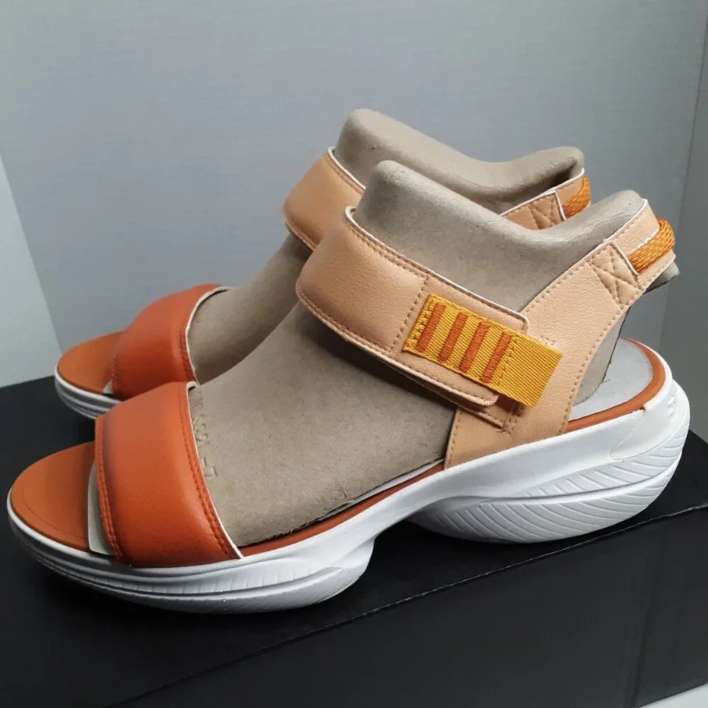 Sorel x PrAna Explorer Blitz Stride Women's size 12M Sandal Orange